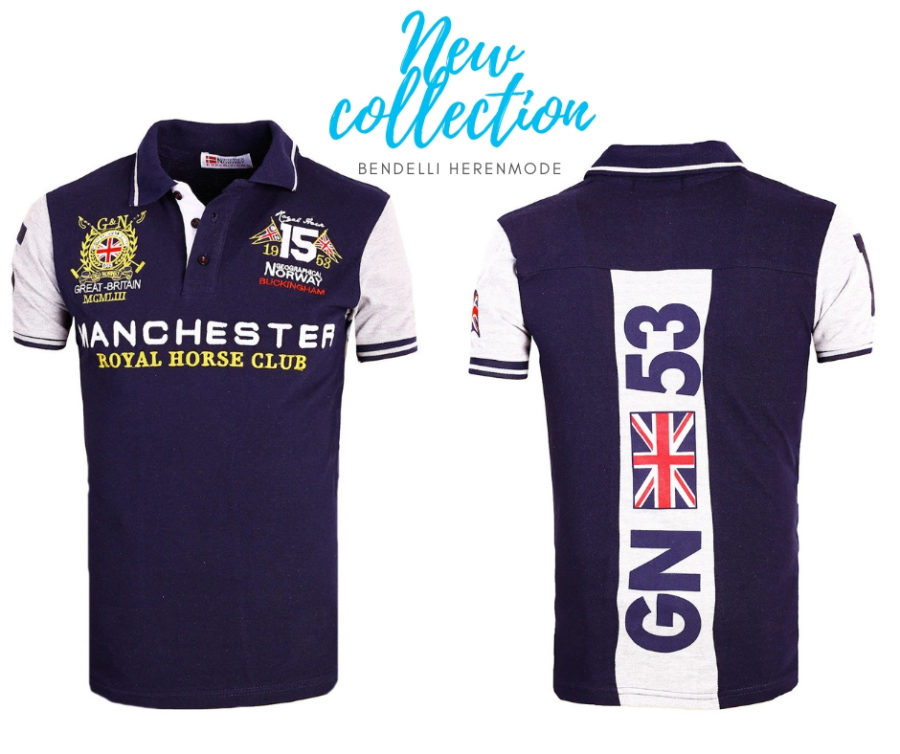 Geographical Norway polo shirts Manchester blauw Kingston