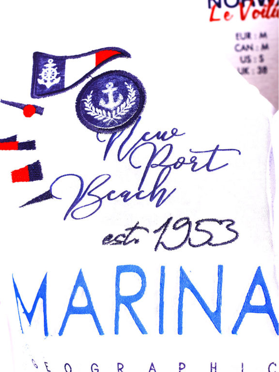 Geographical Norway t shirt heren marina royale wit joiles bendelli()