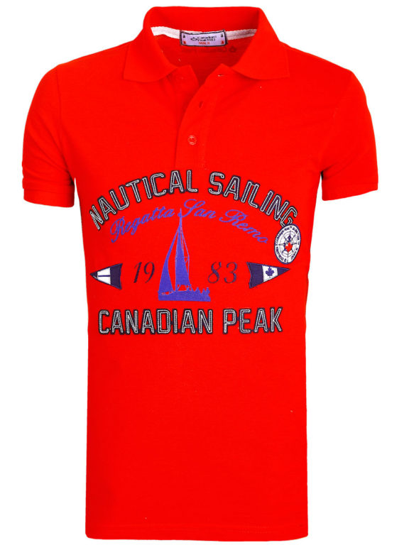 Canadian Peak Polo Shirt Rood Kianni Nautical Sailing Regatta Bendelli