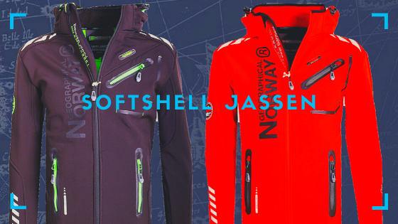 Geographical Norway Softshell jas banner