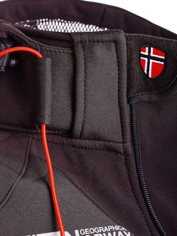 Geographical Norway Softshell jas zwart heren turbo jacket Bendelli (5)