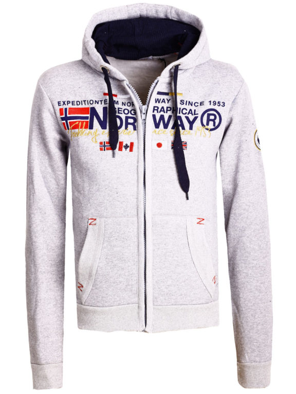 Geographical Norway vest heren sweater grijs Galliator bij Bendelli (2)