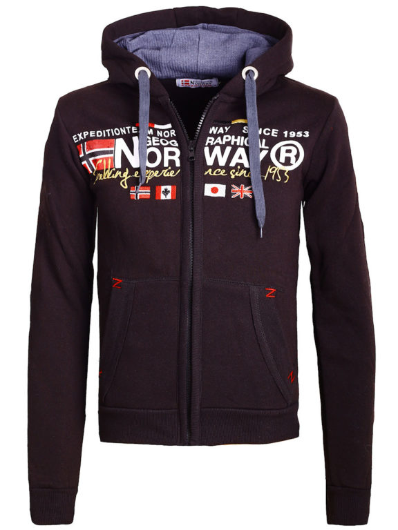 Geographical Norway vest heren sweater zwart Galliator bij Bendelli (2)