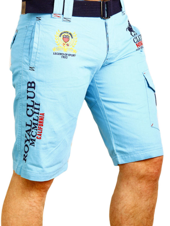 Geographical Norway Korte broek Turquoise Royal Club Papillon (2)
