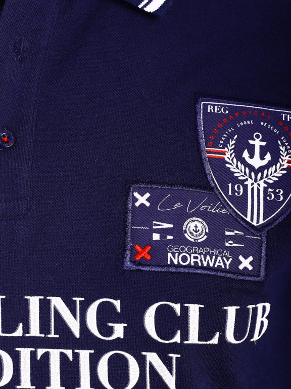Geographical Norway Polo Shirt Blauw Sailing Club Shirts Kebastien (4)