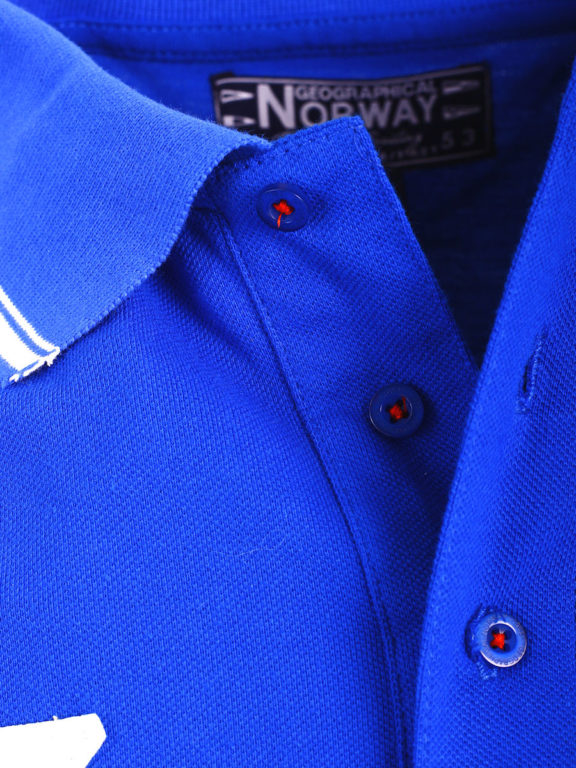 Geographical Norway Polo Shirt Kobalt blauw Sailing Club Shirts Kebastien (5)
