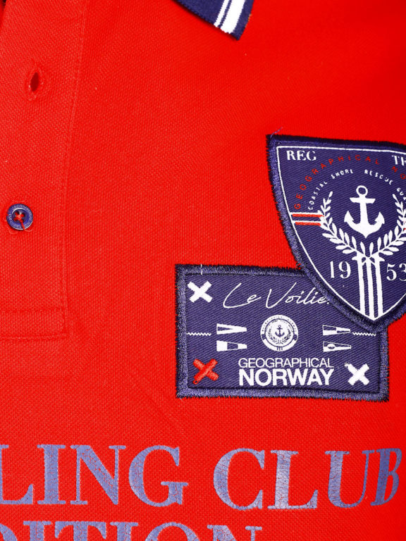 Geographical Norway Polo Shirt Rood Sailing Club Shirts Kebastien (4)