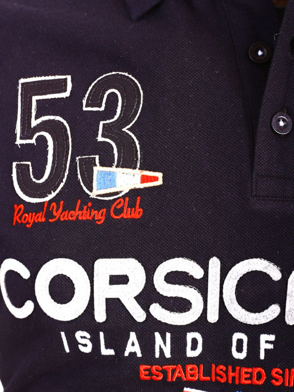 Geographical Norway Polo Shirt Zwart Corsica Island Sail Poloshirts Kibutz (2)