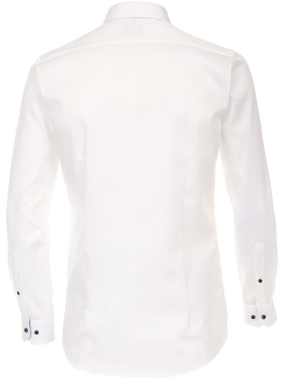 Venti overhemd wit met motief in de kraag body fit met cute away boord 103522800-000 (3)