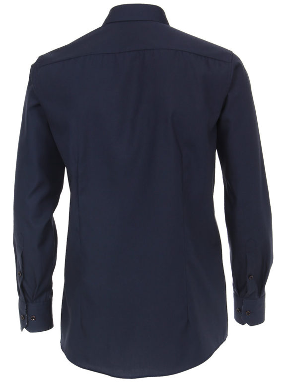 Venti overhemd effen blauw modern fit en kent boord 103497500-116 (3)