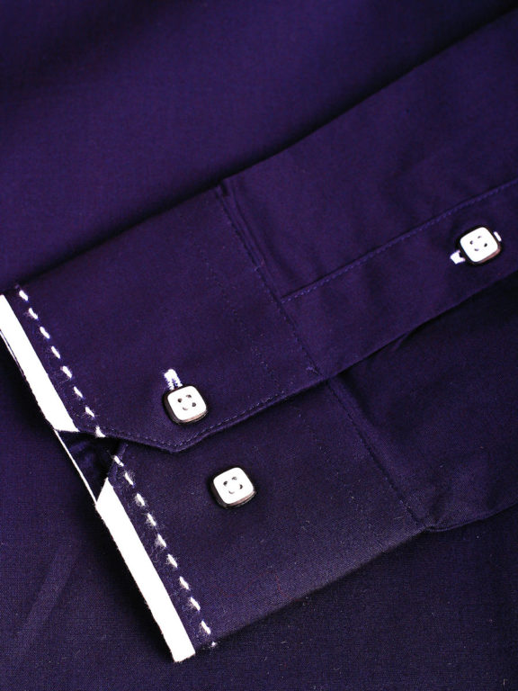 Heren-blouse-lange-mouw-vierkante-knoopjes-Carisma-8245-Blauw (1)