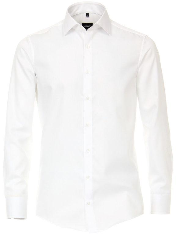 Venti overhemd wit basis kent boord heren 001880-000 (2)