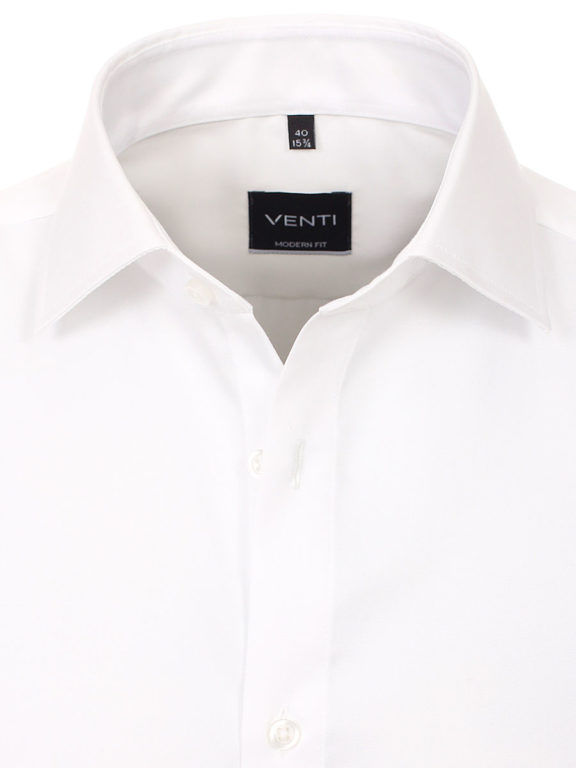 Venti overhemd wit basis kent boord heren 001880-000 (4)