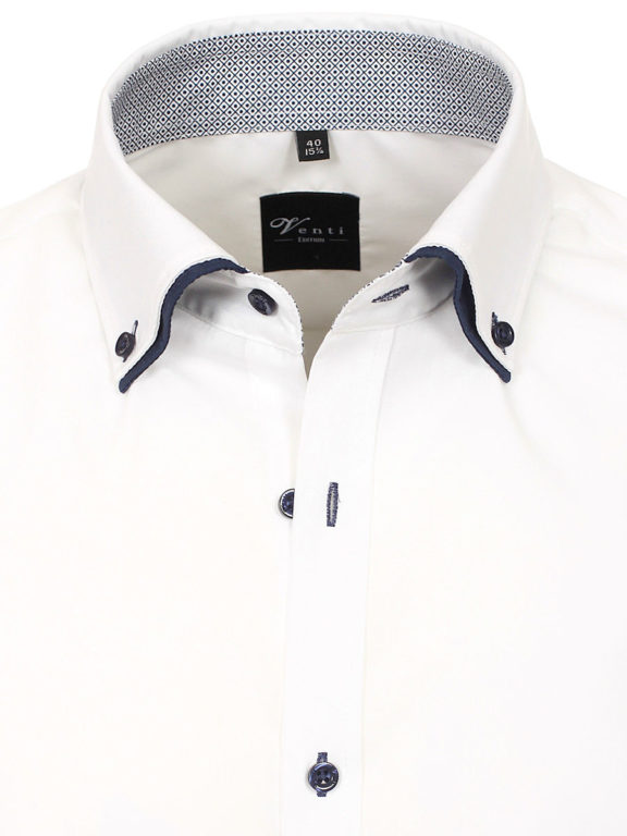 Venti overhemd wit dubbele kraag heren 193320500-001 (4)