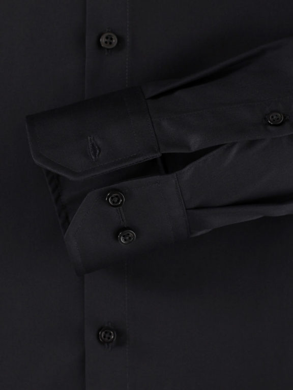 Venti overhemd zwart basis kent boord heren 001880-800 (1)