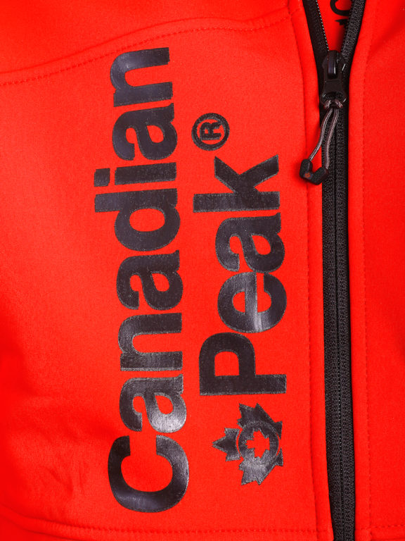 Canadian Peak Softshell jas rood Tubis afneembare kraag (3)