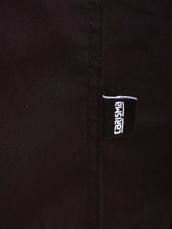 Overhemd dubbele kraag zwart Carisam shirts met strech H-110 (5)