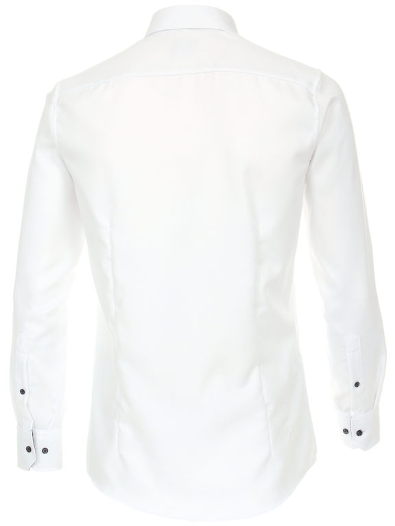 Venti overhemd wit strijkvrij oxford weving en button down kraag 113644200-000 (1)