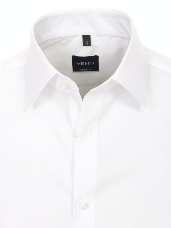 Venti Heren Overhemd Wit Strijkvrij Slim Fit Poplin 1480 (1)