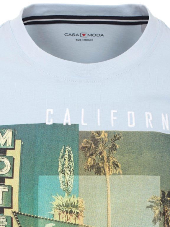 Casa Moda t-shirt Blauw ronde hals west coast California 913594100-141 Bendelli (1)