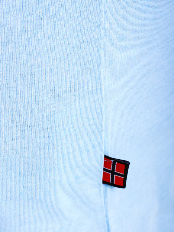 Geographical Norway t-shirt ronde hals lichtblauw expedition Jozep (1)