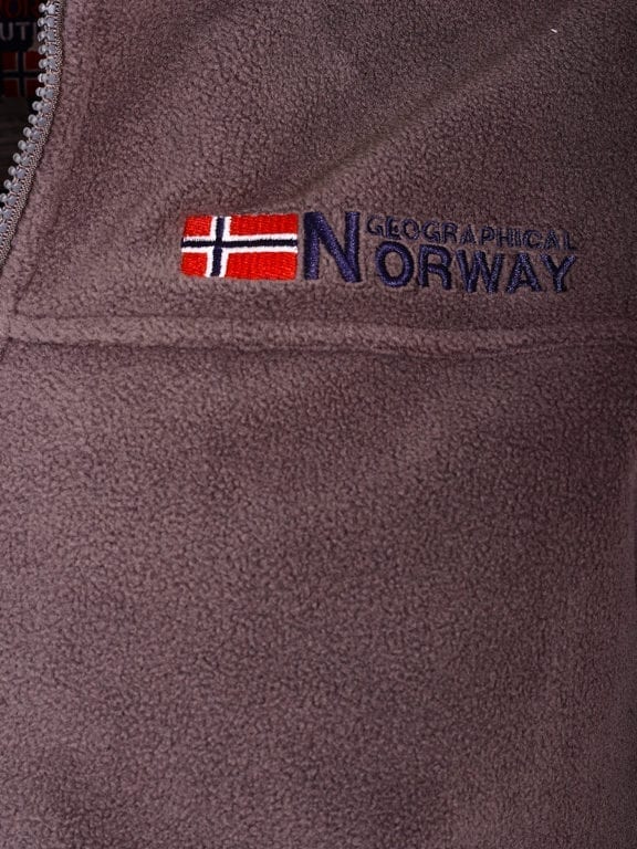 Geographical Norway Fleece vest opstaande kraag grijs Tamazonie (3)