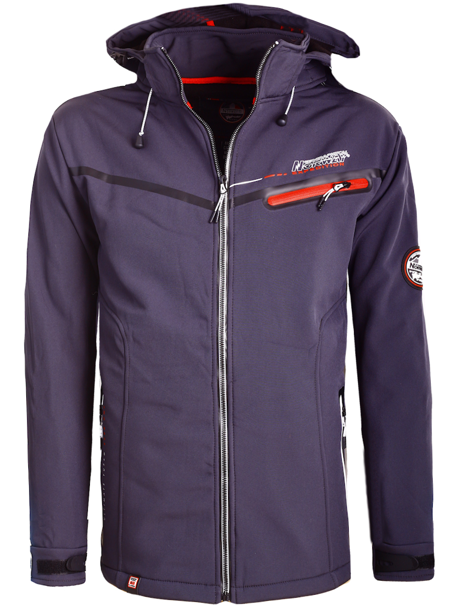 snijder informeel anker Geographical Norway Softshell Jas Grijs Turbo Dry Tapaya -