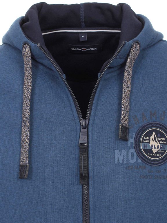 Casa Moda Vest Blauw Met Capuchon Mont Blanc Lijn413710200-126 (3)
