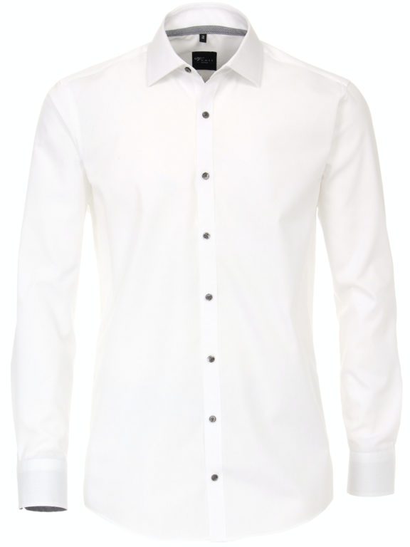 Venti Overhemd Wit Modern Fit kent kraag 103454500-003 (2)