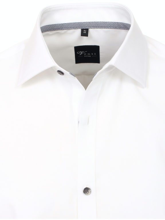 Venti Overhemd Wit Modern Fit kent kraag 103454500-003 (3)