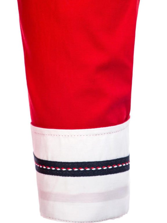 Rood overhemd lange mouw met stretch klassiek boord Carisma 8441 (1)