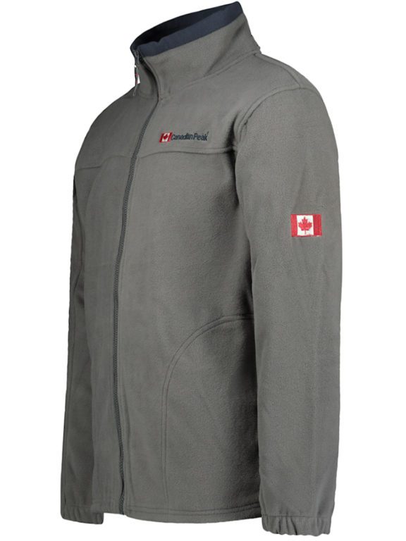 fleece vest met rits heren grijs Canadian Peak Ultona (1)