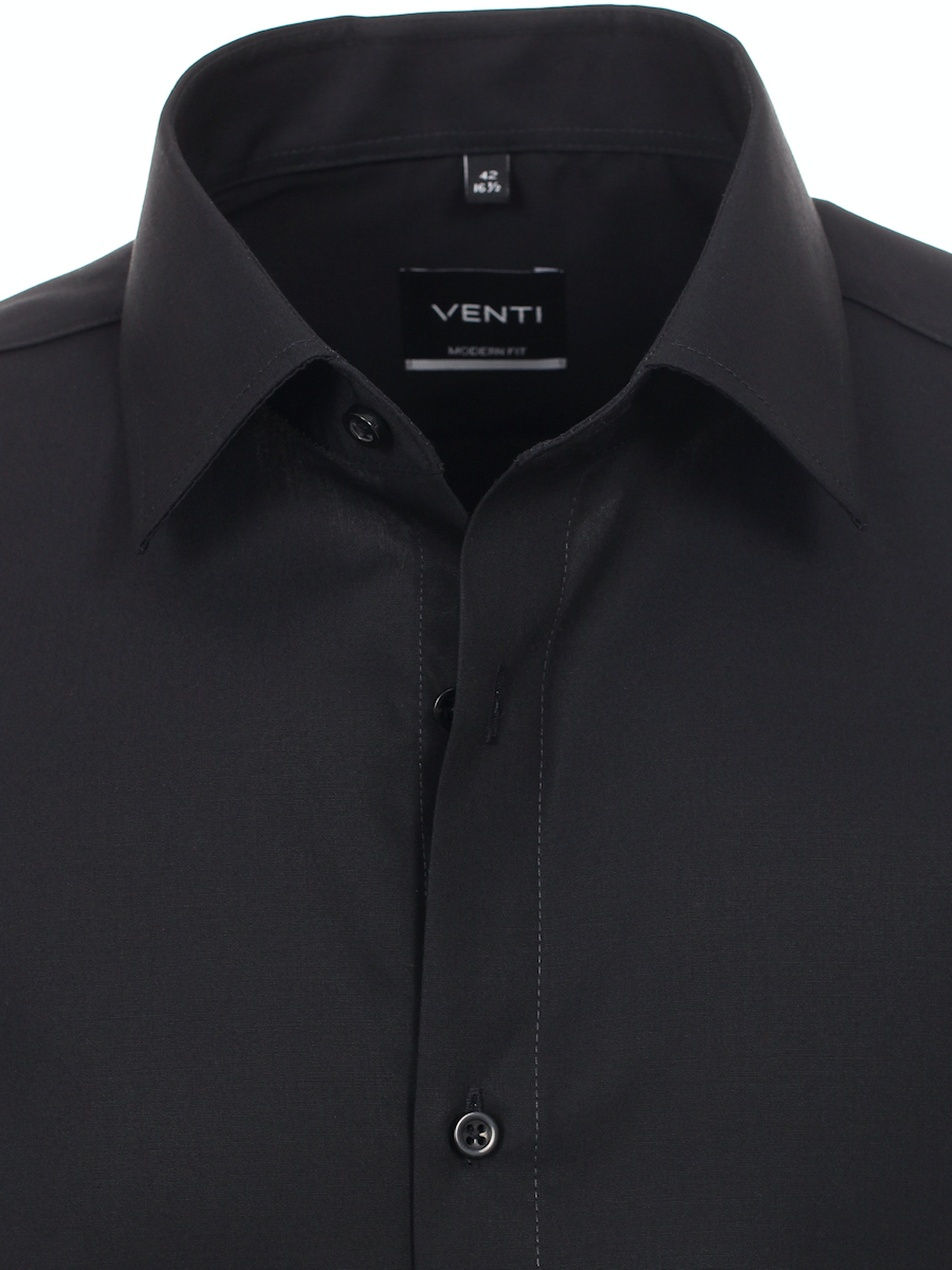 Decimale Corporation vervoer Zwart Overhemd Heren Regular Fit Venti 1480-800 - Bendelli