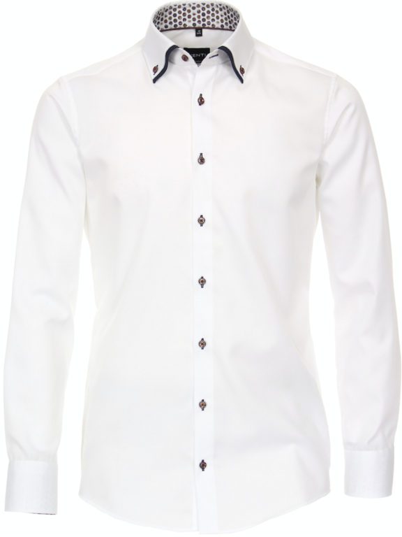 Wit Overhemd Dubbele Kraag Venti 113785600-000 voorkant