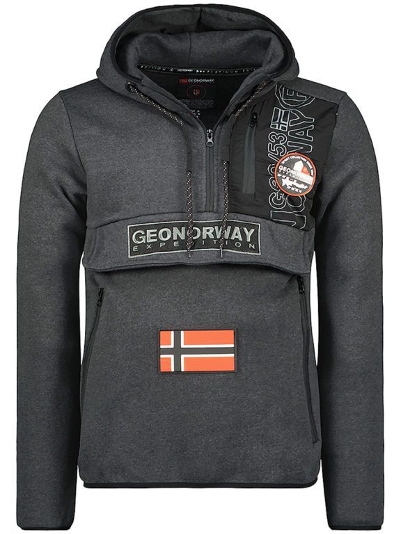 hoodie met rits heren grijs Geographical Norway Feretico (5)