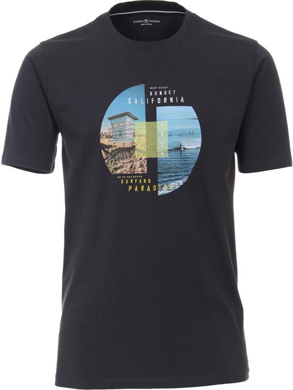 t-shirt ronde hals grijs San Francisco Casa Moda 913673600-766 (1)