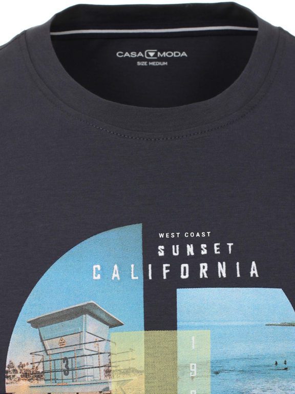 t-shirt ronde hals grijs San Francisco Casa Moda 913673600-766 (3)