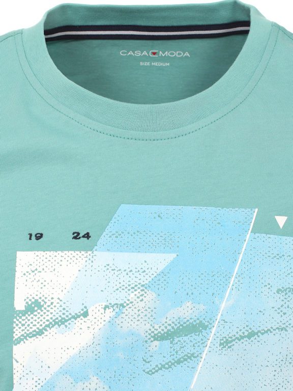 Casa Moda T-shirt Ronde Hals Cape Cod Turquoise 923804200-105 (1)