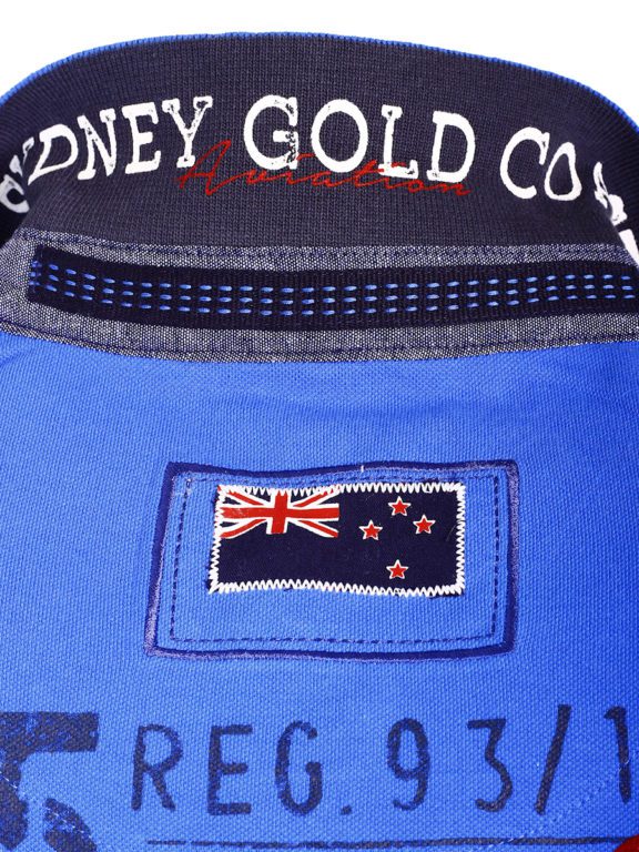 Poloshirt heren kobalt Australie Sydney Seaplane Pacific E-Bound A138131 (8)