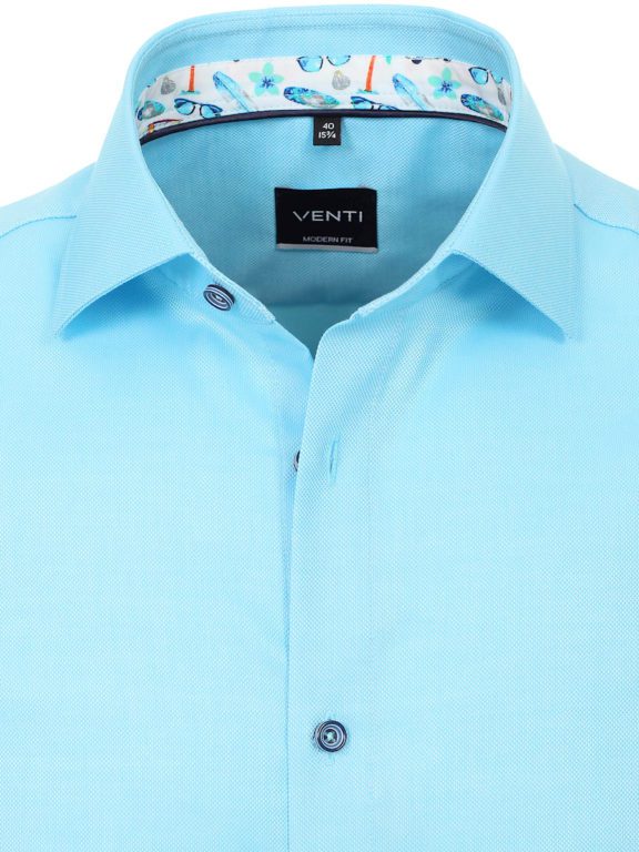 Blauw overhemd met surfboard en duikbril motief Venti 603467300_350 (1)