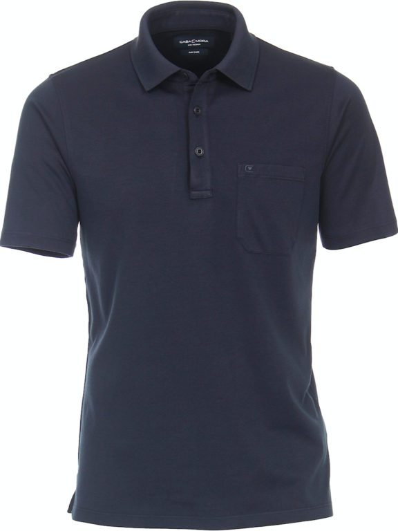 Poloshirt met borstzakje blauw 3 knoops sluiting Casa Moda 993106500_147 (2)