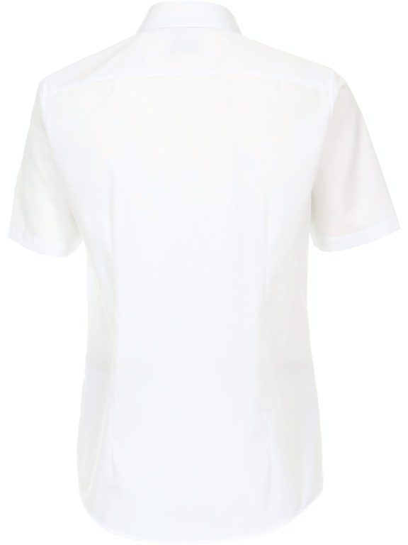 Wit overhemd korte mouw met bloemen print in de boord Venti 623903200_000 (3)