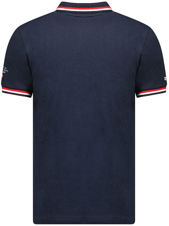 Polo shirt heren blauw korte mouw Geographical Norway expedition Kerato (2)