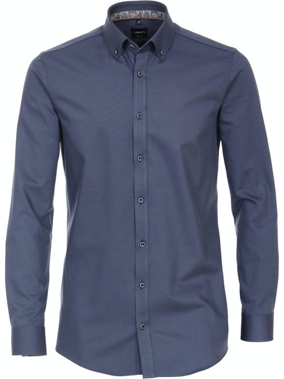 Venti Overhemd Blauw Button Down Boord 123932800-103 voor