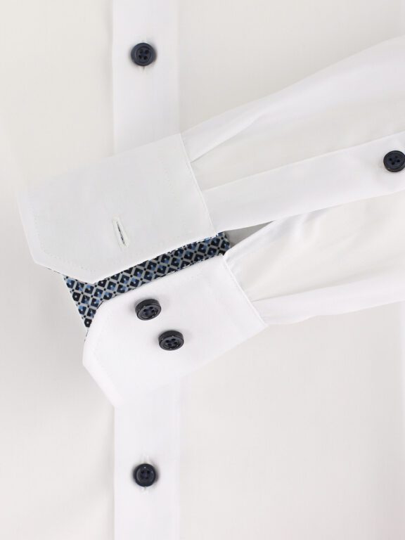 Wit Overhemd Heren Strijkvrij Modern Fit Venti 123942200-000 (3)