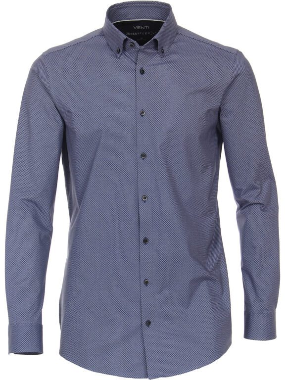 Venti Overhemd Blauw Body Fit 123955900-101