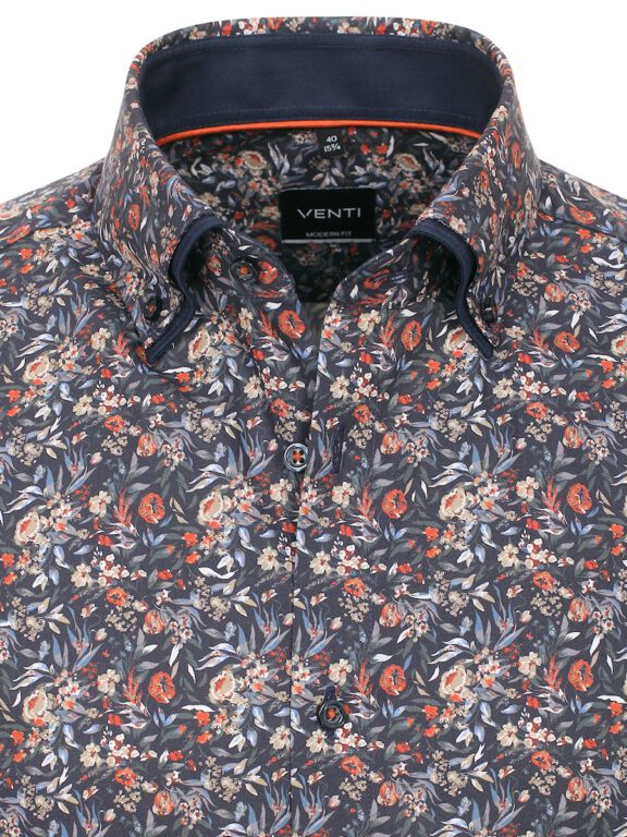 Venti Gebloemd Overhemd Dubbele Kraag 134014000-100 (4)