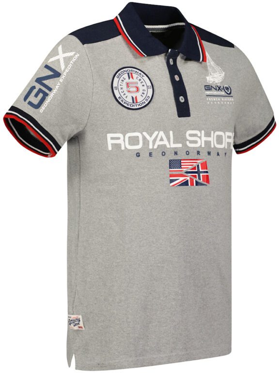 Geographical Norway Kamacho Polo Grijs (3)