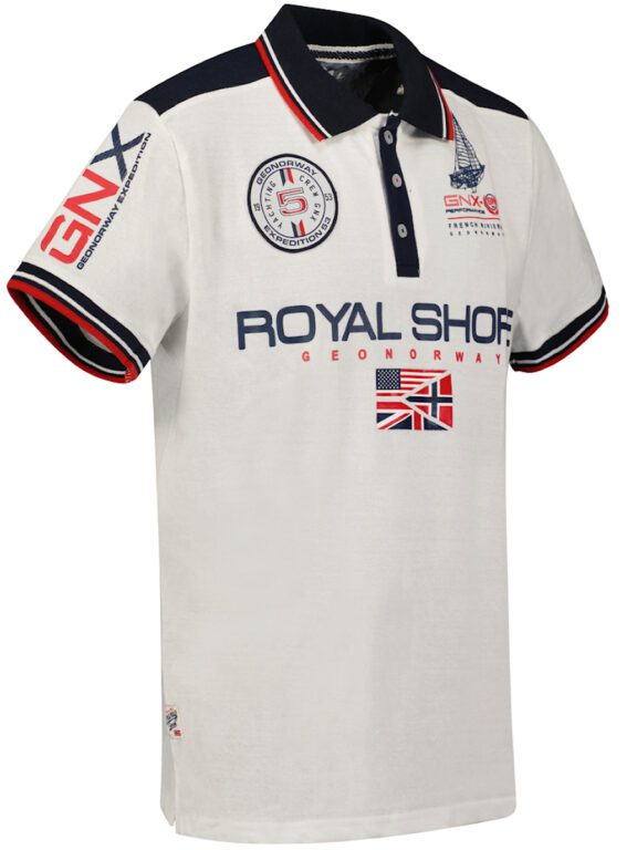 Geographical Norway Kamacho Polo Wit (3)