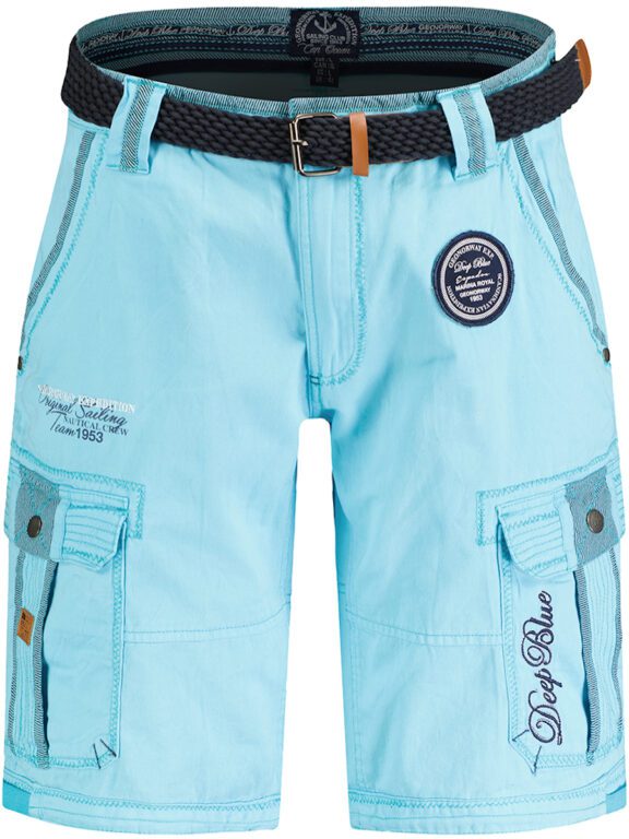 Geographical Norway Paillette Bermuda Met Riem Turquoise (2)